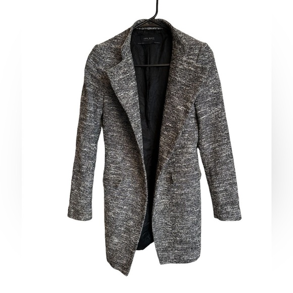 Zara Tweed Overcoat Size S - Picture 2 of 4